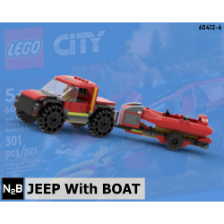 60412-6 Jeep With Boat