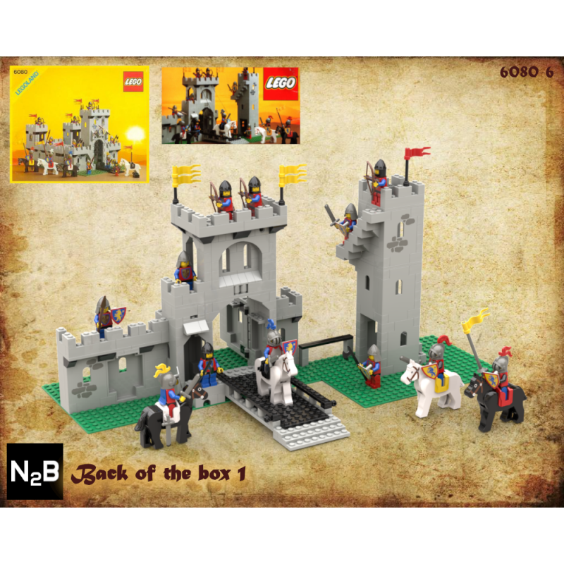 Lego 6080 Back of the box 1
